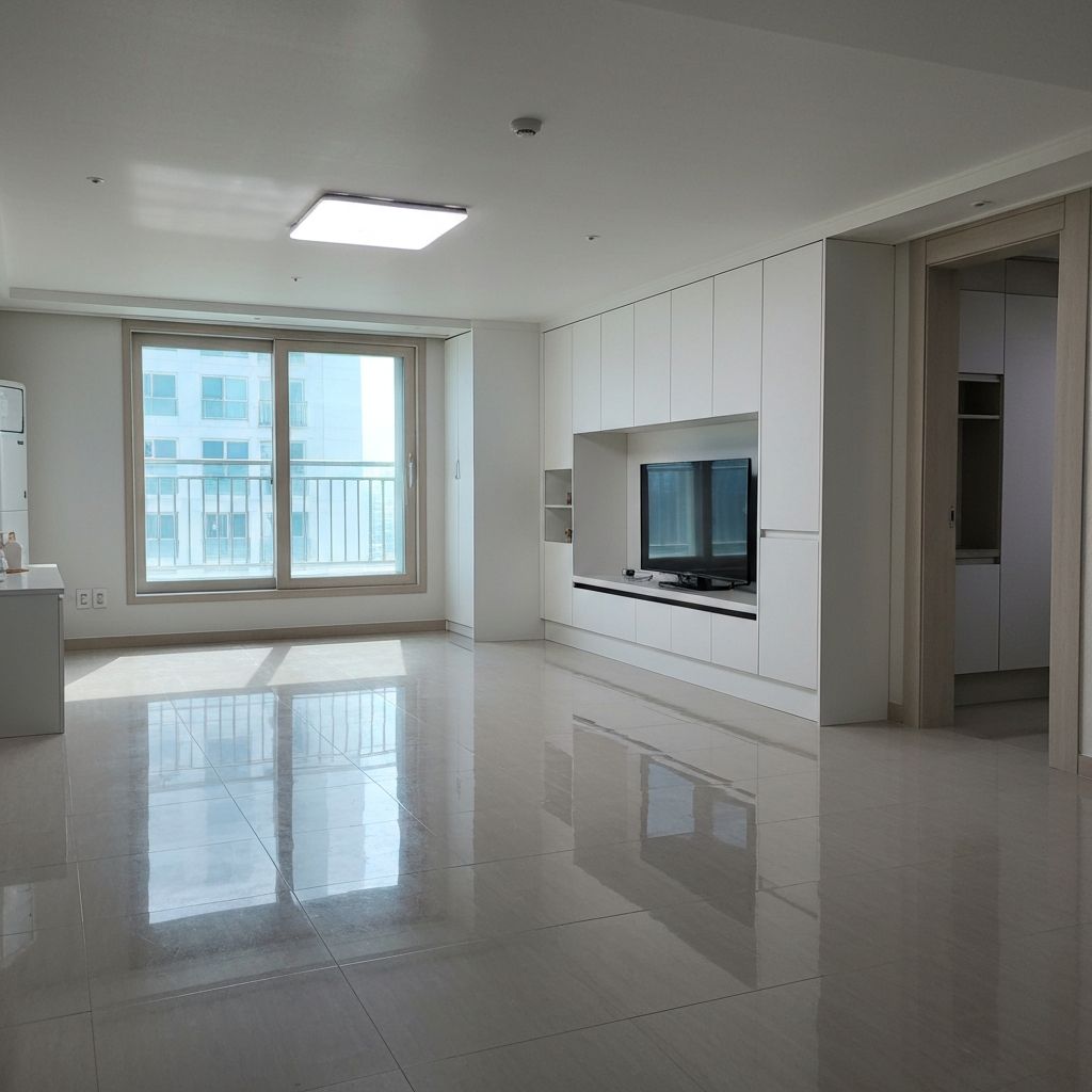 청소 완료된 거실