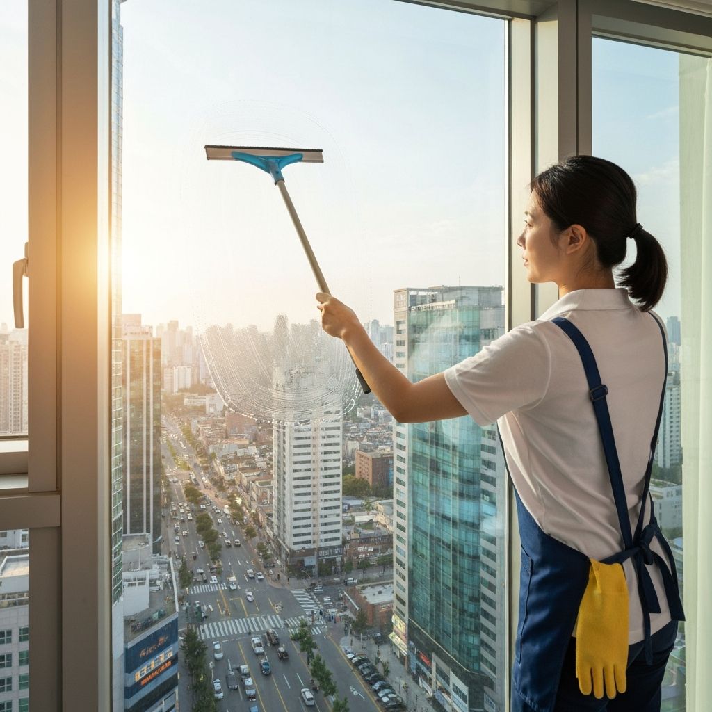 유리창 청소